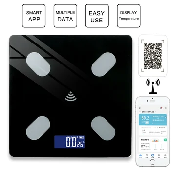 Smart BMI Maščobe Obsega USB Polnjenje, Digitalni LCD Zaslon Gospodinjske Tehtalne Obsega Inteligentni bluetooth APP Android, IOS