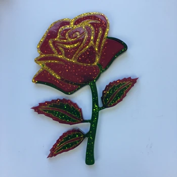 Epoksi Smolo Plesni Rose Cvet Okraski Silikonski Kalup DIY Obrti Ornament Litje Orodja