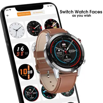 2020 P16 Ekg Pametno Gledati Moške 360*360 Visoke Ločljivosti TFT Ip68 Vodotesen Smartwatch Za Android IOS Telefon Športna Fitnes Ure
