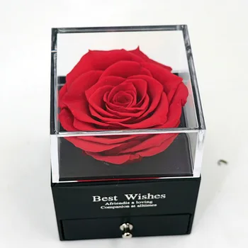 ROSE PROSTOR Posušeni Cvet Vrtnice Cvet Nakit Polje materinski Dan Večno Rose Božič, Valentinovo Punco Widding Darila