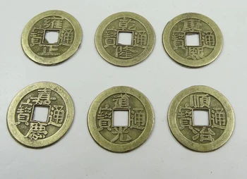 1000 kos Moda Vroče 24 mm Kitajski Feng Shui Srečo, Kitajska Starih Kovancev, nastavite Izobraževalne Deset cesarjev Starinsko Sreče Denar