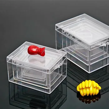 2020 Nova Mala Jasno, Plastična Škatla za Shranjevanje 10sizes Pokrovček za Shranjevanje Škatle Za Nakit, Obrti Noge Kolekcija box PC