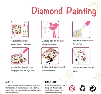 5D Diamond Slikarstvo Kompleti za Otroke DIY Diamond Slikarstvo za Otroke Starosti 6+, Polni Sveder Diamantni Slikarstvo Komplet za Boys& Girls Samorog