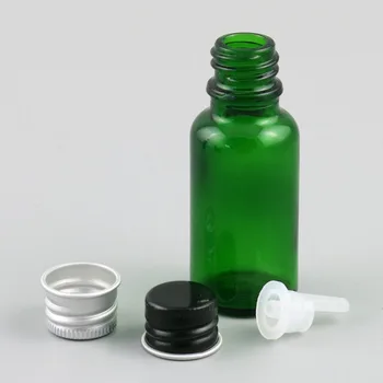 20pcs20ml AmberClear Modro Zeleni Steklenici e tekočine Parfum Eterično Olje Steklenice Posode z Aluminijasto Zaporko Odprtino Reduciranje