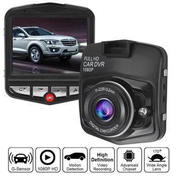 Mini Night Vision Dashcam G-senzor Avto DVR Kamera Video Registrator Videokamera Full HD 1080P Diktafon Zanke Snemanje Dash Cam