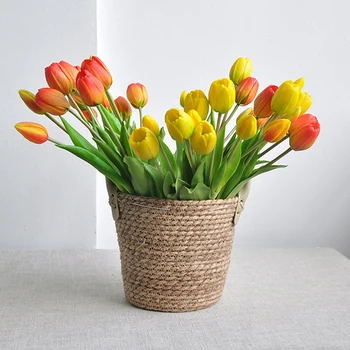 5pcs Tulipanov Šopek Dekorativni Umetno Cvetje Dnevna Soba Dekoracijo Doma Flores Nov Prihod