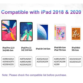 Uogic Aktivno Pisalo Za iPad Svinčnik s Palm Zavrnitev Za Apple Svinčnik 2 1 iPad Pro 11 za 12,9 2020 2019 7. Gen touch pen
