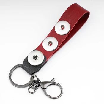 DIY PU pripni gumb nakit obesek za ključe, obeski 18 mm HL972
