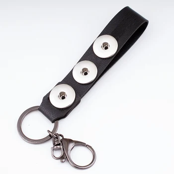 DIY PU pripni gumb nakit obesek za ključe, obeski 18 mm HL972