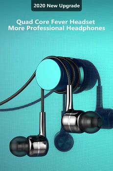 Hi-fi Bas Zvok Slušalke za V Uho Šport Slušalke z Mikrofonom za xiaomi iPhone Samsung Slušalke Fone DE Ouvido Auriculares MP3, PC