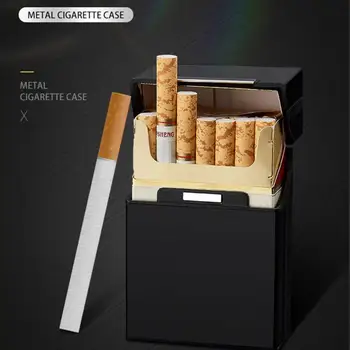 Ultra Tanek Moda Cevi Cigaret Primeru Tanek Kovinski Okvir Iz Aluminija Gift Box Mini Cigareta Skladiščenje Imetnik Magnetni Gumb