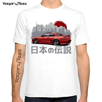 Japonska Avto JDM Legenda MR2 Natisni T-Shirt Poletje Smešno Moške Japonski nostalgično avtomobilov Priložnostne Vrh Harajuku Avto Ljubimec Design Fant Tee