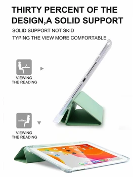 Ohišje Za iPad 5 6 7 8 Primeru Zraka 4 10.9 Zraka 3 2 1 S Svinčnik Imetnik Silikona Za iPad 10.2 7. 8. Generacije Primeru Pro 11 2020