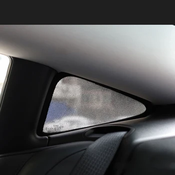 2pcs za Tesla Model 3 Avtomobila Strani Okna Trikotnik Dežnik Spredaj Zadaj za Zaščito pred Soncem Toplotna Izolacija Trikotnik ne Senci Zaščitnik