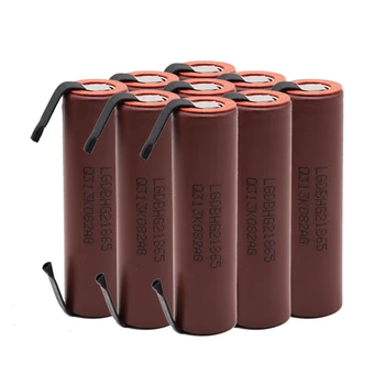 Baterije 18650 HG2 3000mAh z trakovi vgrajena baterije za vijačnike 30A high current + DIY niklja inr18650 hg2