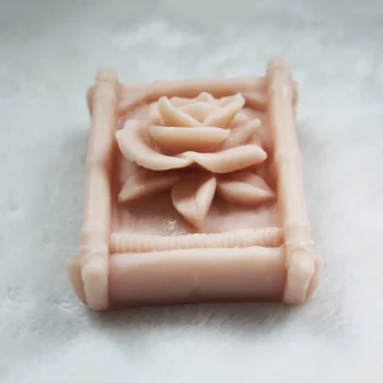 Rose Oblika Milo Silikonsko Plesni Cvet Smolo Obrti, Orodja Za Valentinovo Kvadratnih Ročno Izdelavo Mila Plesni