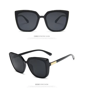 Vintage Oversize Kvadratnih sončna Očala Ženske Velik Okvir Ženske sončna Očala Črna Moda Gradient Ženska Očala Odtenki UV400 Očala
