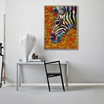 Evershine 5D DIY Diamond Vezenje Zebra Celoten Kvadratni Diamond Slikarstvo Živali, Mozaik, Art Sliko Okrasnih Ročno Darilo