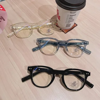 TAKO&EI Retro Kvadratnih Ženske Nohti Očal Okvir Jasno, Anti-Blu-Ray Očala Moških Optični Modra, Roza Gradient Okvir Računalnik Očala