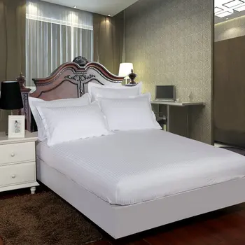 Star Hotel Saten Trak Posteljnine komplet bombažne Rjuhe Kritje&Opremljena list &Pillowcases tekstil Doma