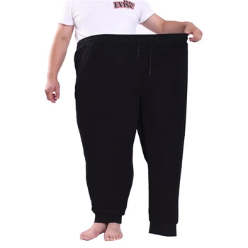 Moške hlače big plus 200 kg velikost 14XL 15XL svoboden stretch velikosti pomlad Jesen priložnostne hlače črne 54 56 58 60