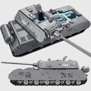 Moc 2127CS Vojaški nemška Tankovsko VIII Maus Tank gradniki Vojak Vojske Model Opeke Številke Določa Otroci, Otroci Igrače, Darila