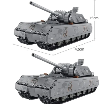 Moc 2127CS Vojaški nemška Tankovsko VIII Maus Tank gradniki Vojak Vojske Model Opeke Številke Določa Otroci, Otroci Igrače, Darila
