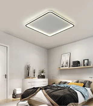 Nordijska kvadratnih LED dnevna soba stropne svetilke spalnica preprosta svetilka, otroška soba, zaščito za oči, lučka, kuhinjo, jedilnico, lučka