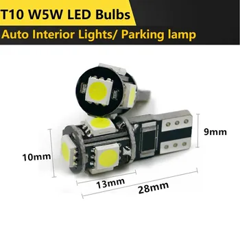 10x T10 W5W LED Žarnice za Avto Notranja Luč Za Volvo XC60 XC90 S60 V70 S80 S40 V40 V50 XC70 V60 C30 850 C70 XC 60 940 740 S70