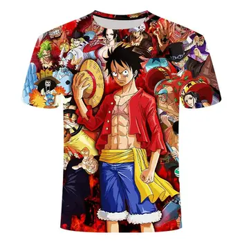 En Kos Luffy T shirt priložnostne tshirt homme O-vratu ulične Krvi najstnik t-shirt mens oblačila anime poletne vrhovi tees