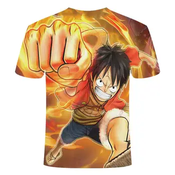 En Kos Luffy T shirt priložnostne tshirt homme O-vratu ulične Krvi najstnik t-shirt mens oblačila anime poletne vrhovi tees