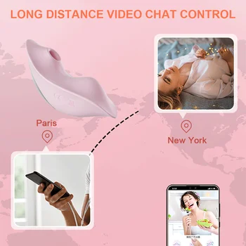 Bluetooth Nadzor Sesanju Vibrator za Ženske Klitoris Bedak APP Remote Control Nosljivi Vibracijske Hlačke Erotično Sex Igrače za Ženske
