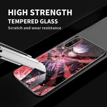 Luksuzni Kaljeno Steklo Primeru Telefon za Čast 20 Lite 9X Pro 8X 10 30 Pro Shockproof Lupini Kritje Odbijača Anime jujutsu kaisen