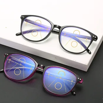 Iboode Klasičen Moški Ženske Anti Modra Svetloba Progresivna Multifokalna Obravnavi Očala Moda Računalnik Buljiti Presbyopic Očala