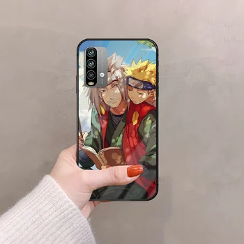 Jiraiyas Anime Telefon Kaljeno Steklo Primeru Kritje Za Xiaomi Redmi Opomba 7 8 9 10 A C T K40 Pro Slikarstvo Kritje Silikonski Odbijač