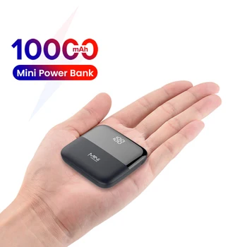 Mini Power Bank 10000mAh za iPhone 12 LED Power Display mini Power bank Prenosni Zunanji Polnilec Powerbank za Xiaomi