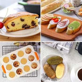 Črna Silikonsko Plesni Kruh Obrazec 5 Dent Plesni Kruh Peko Orodje Hrane Silikona Obliki Zložljiva Muffin Toast Torto Plesni Francoske Štruce