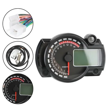 Motorno kolo merilnik Hitrosti, LCD Digitalni Števec Moto nadzorni Plošči MAX 299KM/H motorno kolo Merilnik 7 Barv merilnik vrtljajev Orodja Indikator