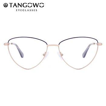TANGOWO Kovinsko Srce Očal Okvir Ženske Mode Optični Kratkovidnost Očala na Recept Očala Letnik Zlitine Spektakel MG3657