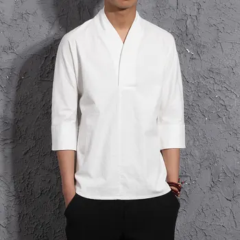 Aransue Kitajski Slog 2021 moška Oblačila Nacionalni Tang Slog Harajuku Top Moški Bombaž Perilo Majica s kratkimi rokavi