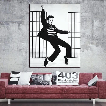 Modularna Hd Natisne Sliko Elvis Presley Doma Dekoracijo Slikarsko Platno Plakat Znak Stenske Umetnine Za Dnevna Soba Brez Okvirja