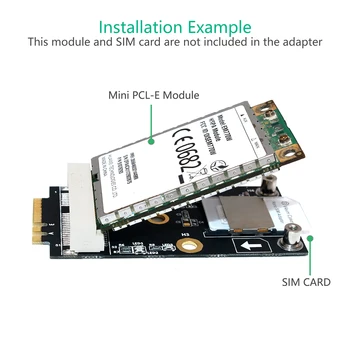 Mini PCI-E na M. 2 NGFF Tipko A/E Adapter Pretvornik s Kartice SIM v Režo za 3G/4G