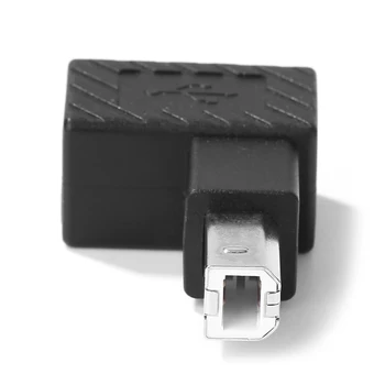 Podaljšek Adapter Pretvornik Priključek USB 2.0 Tip B Moški Ženski Podaljšanje Adapter Desno pod Kotom 90 Stopnjo Pretvornik