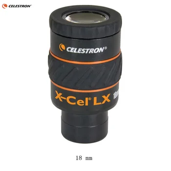 CELESTRON X-CEL LX 18 mm Astronomski okular 1.25-Palčni 60 stopinj, visoko-definicija veliko vidno polje, vrti-up očala