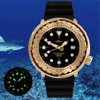 HEIMDALLR Automatic Mehanski Moških Gledal Potop 200m NH35 Sapphire Kristalno Ure C3 Super Svetlobna Keramične Plošče Luksuzni Watch
