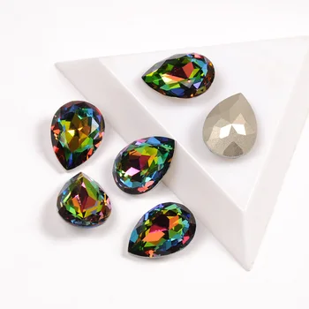 YANRUO 4320 Spusti Kristalno Srednje VM Okrasnih Fancy Diamond Šivanje Kamni Pointback Vezenje S Kremplji Okrasnih