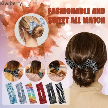 Kiwiberry 1PC Spreten Figo Ženske Lase Styling Glavo Indijska Cvetje 31colors Sukanje Tuljavo Hair Žice Glavo Dodatki za Lase Posnetek