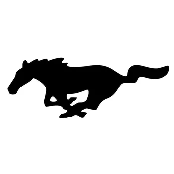SZWL Divje Mustang Konj Avto Nalepke Kritje Nič Vinil Auto Nalepko Grafični Dodatki za Okna Vozil Tovornjak Laptop,18 cm*6 cm