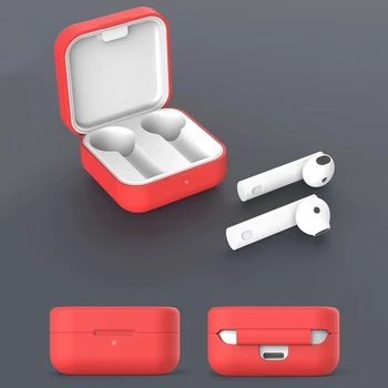 Marvel Silikonski Zaščitne Slušalke Primeru za Xiaomi Zraka 2 SE Cartoon Bluetooth Slušalke Polje Za Xiaomi Čepkov Pokrov s Kavljem