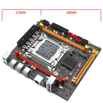 Strojnik X79 matični plošči Nastavite Z LGA 2011 (Intel Xeon E5 2620 cpu DDR3 2Pcs*8GB =16 GB 1333 ECC NVME/NGFF M. 2 X79 V2.73